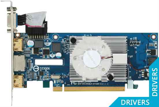 Видеокарта Gigabyte HD 5450 512MB DDR2 (GV-R545D2-512D)