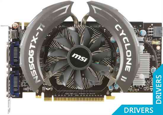 Видеокарта MSI N550GTX-Ti Cyclone II 1GD5/OC