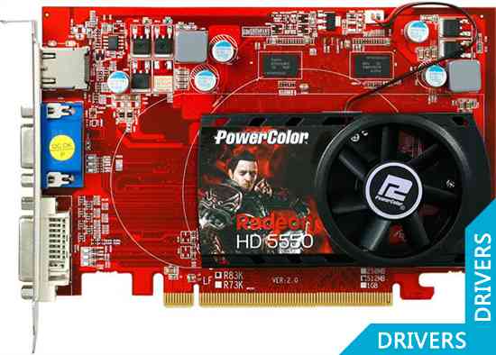 Видеокарта PowerColor HD5550 512MB DDR3 (AX5550 512MK3-H)