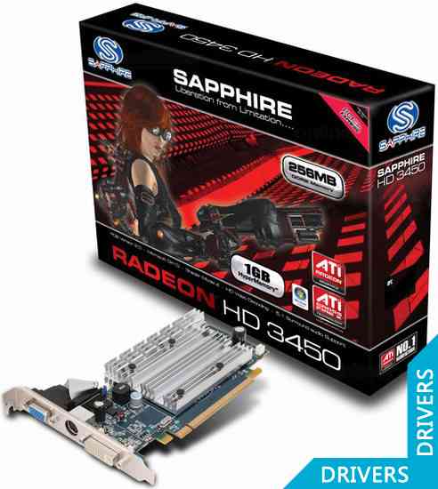 Видеокарта Sapphire HD 3450 256MB 1G Hyper Memory