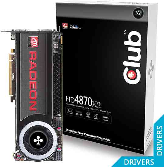 Видеокарта Club 3D Radeon HD4870 X2 2G Dual GPU