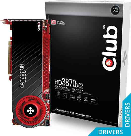 Видеокарта Club 3D Radeon HD3870 X2 1G Dual GPU
