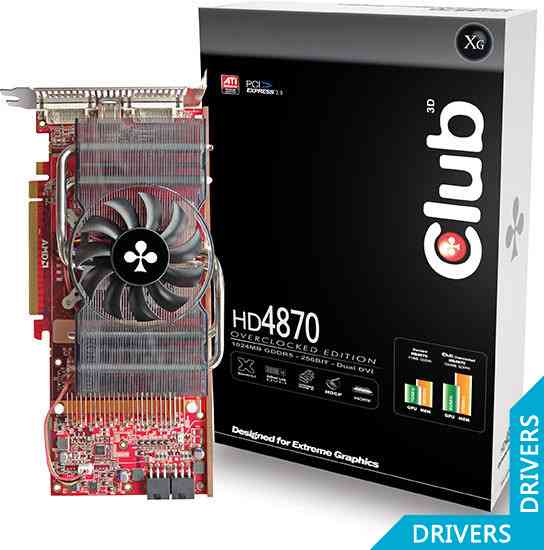 Видеокарта Club 3D Radeon HD4870 1024MB GDDR5 Overclocked Edition