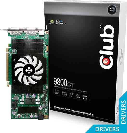 Видеокарта Club 3D GeForce 9800GT 512M